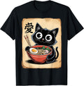 Funny Cat Ramen Japanese Kawaii Anime Men Women - Adult & Kids T-Shirts, Sweatshirts & Hoodies apparel design preview 1
