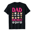 Dad Birthday Dog Paw Bday Party Celebration T-Shirt - Trendy Graphic Unisex - T-Shirt, Sweatshirt, Hoodie