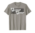 Soccer Sister Soccer Family Checkered T-Shirt - Trendy Graphic for Adults - T-Shirt, Sweatshirt, Hoodie