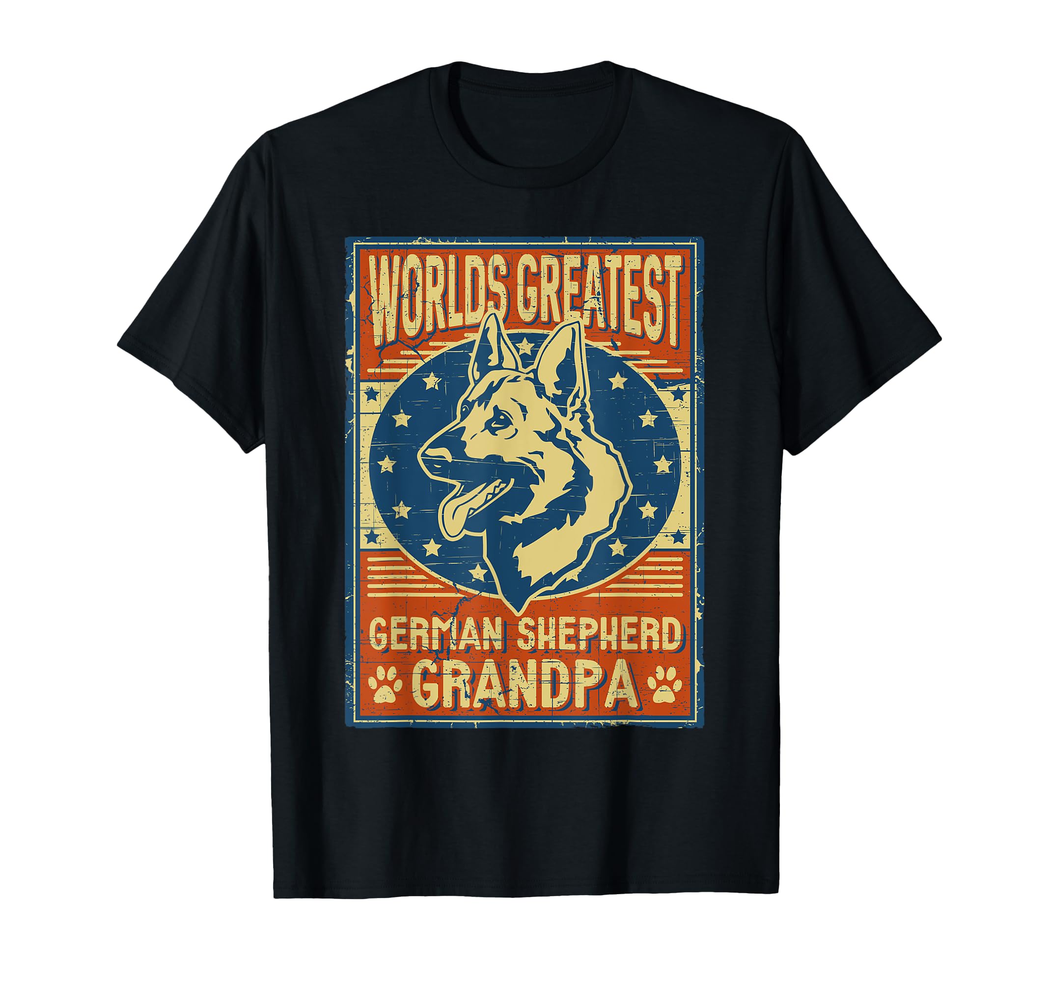 German Shepherd Worlds Greatest Grandpa T-Shirt - Trendy Graphic Men Women - T-Shirt, Sweatshirt, Hoodie