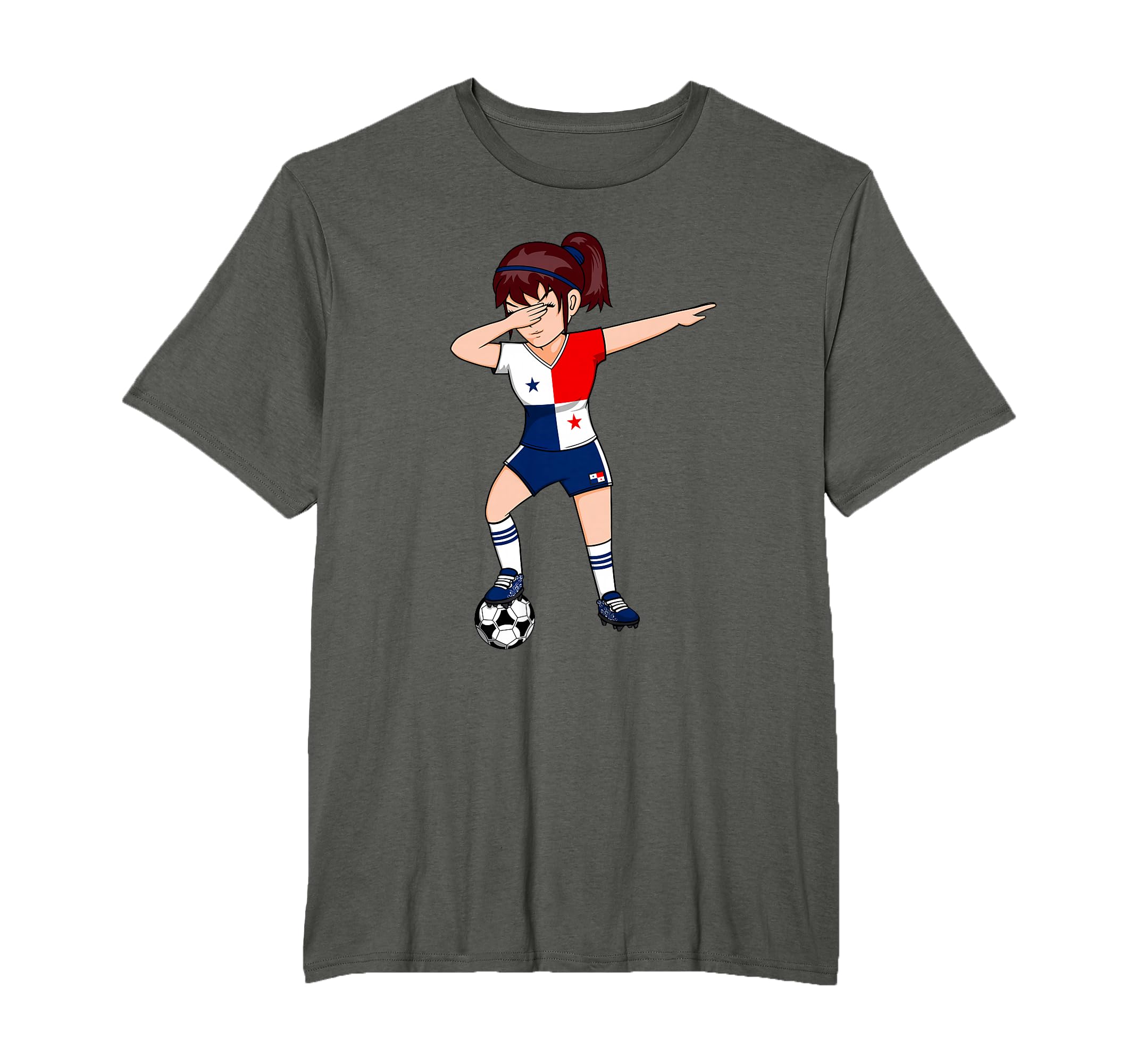 Dabbing Soccer Panama Jersey Panamanian T-Shirt - Custom Art Print Unisex - T-Shirt, Sweatshirt, Hoodie