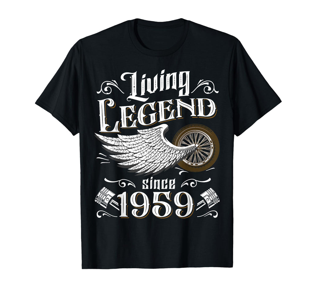 Motorcycle 1959 62Nd Birthday Living T-Shirt - Custom Art Print Men Women - T-Shirt, Sweatshirt, Hoodie