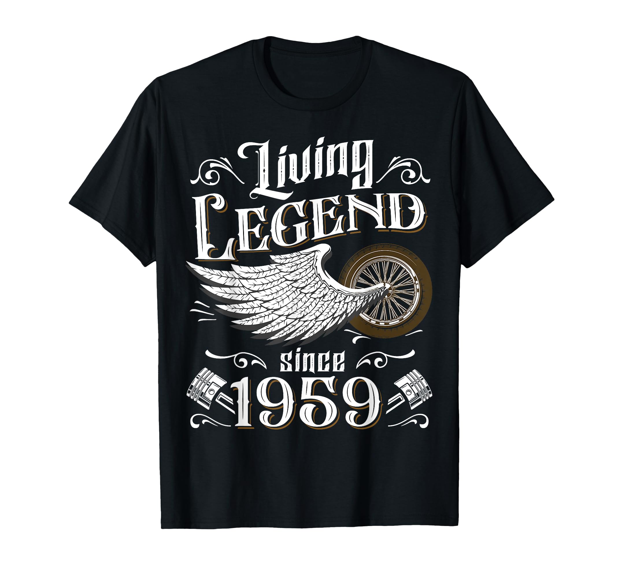 Motorcycle 1959 62Nd Birthday Living T-Shirt - Custom Art Print Men Women - T-Shirt, Sweatshirt, Hoodie