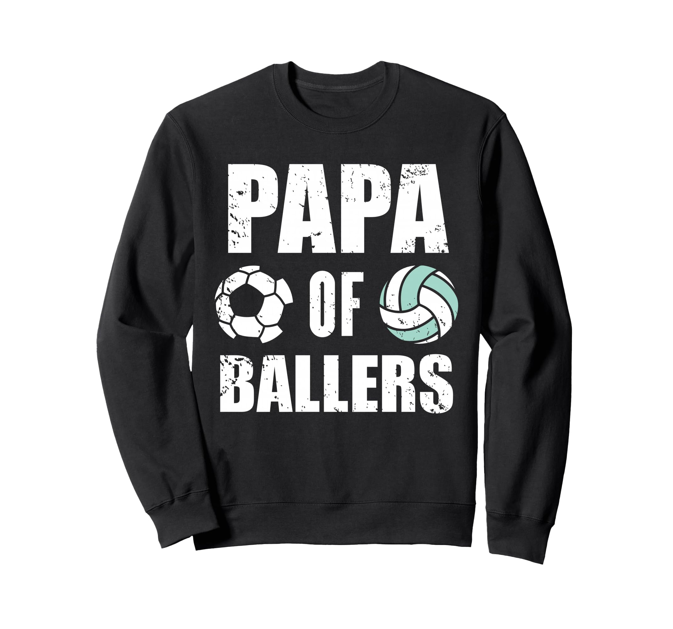 Papa Ballers Funny Soccer Sweatshirt - Minimalist Print Men Women - T-Shirt, Sweatshirt, Hoodie