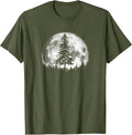 Retro Full Moon Minimalist Pine Tree Vintage Graphic - Adult & Kids T-Shirts, Sweatshirts & Hoodies apparel design preview 1