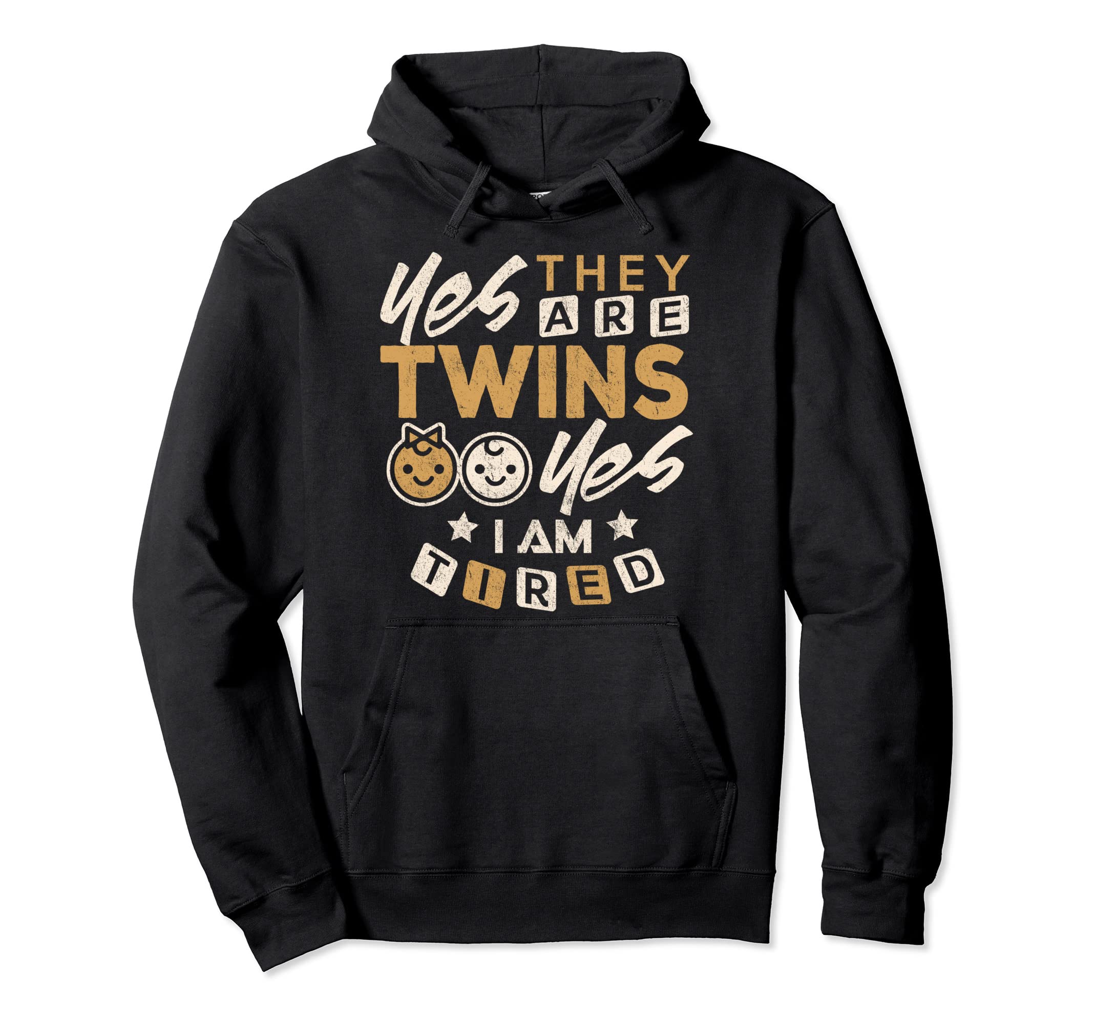 Funny Twins Mom Dad Pregnancy Announce Twin Hoodie - Unique Graphic Unisex - T-Shirt, Sweatshirt, Hoodie
