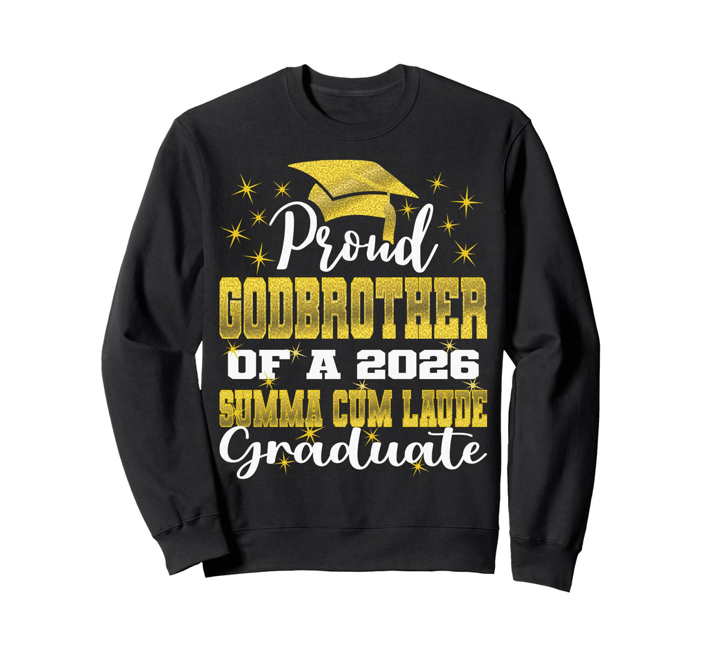 Proud Godbrother 2026 Summa Cum Sweatshirt - Minimalist Print for Adults - T-Shirt, Sweatshirt, Hoodie