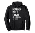 Bearded Inked Dad Funny Tattooed Dad Best Hoodie - Streetwear Style Unisex - T-Shirt, Sweatshirt, Hoodie