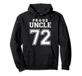 Number 72 Custom Proud Soccer Futbol Hoodie - Graphic Print Men Women - T-Shirt, Sweatshirt, Hoodie