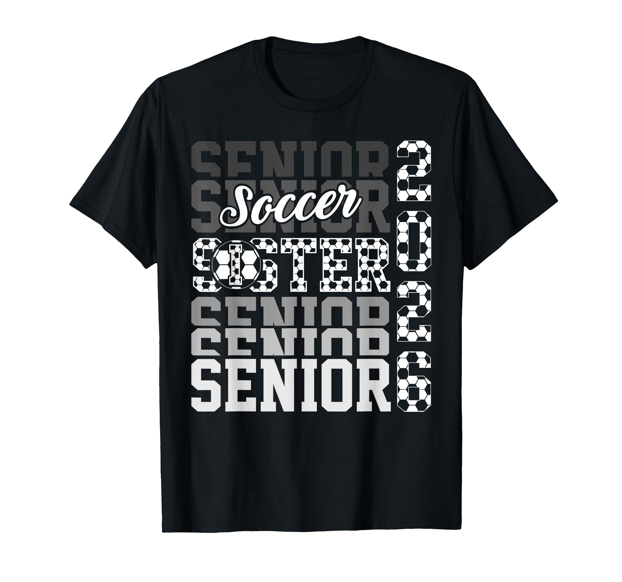 2026 Soccer Senior Sister Graduation T-Shirt - Custom Art Print Men Women - T-Shirt, Sweatshirt, Hoodie