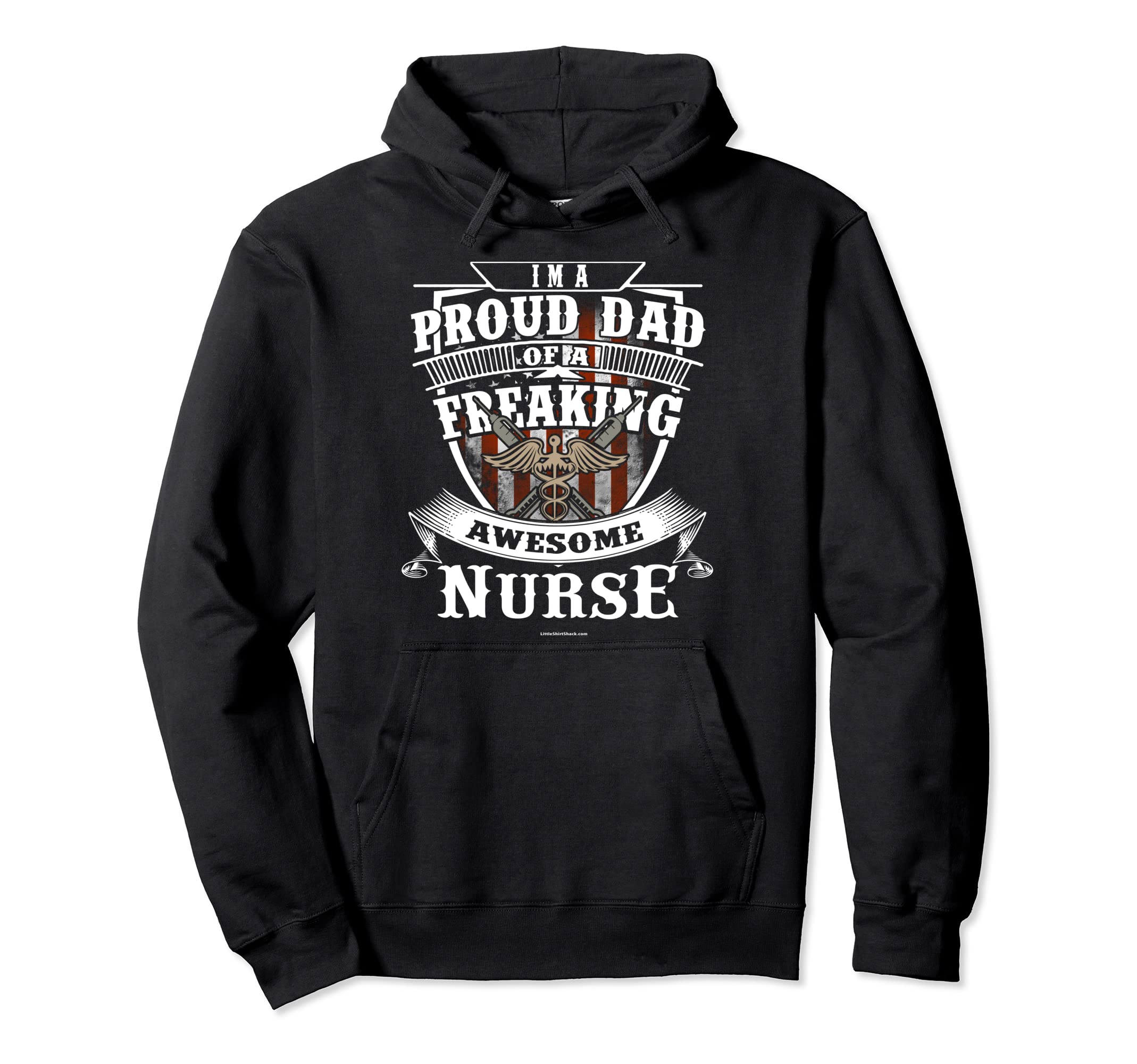Proud Dad Nurse Nursing Rn Lpn Cna Hoodie - Novelty Apparel Unisex - T-Shirt, Sweatshirt, Hoodie