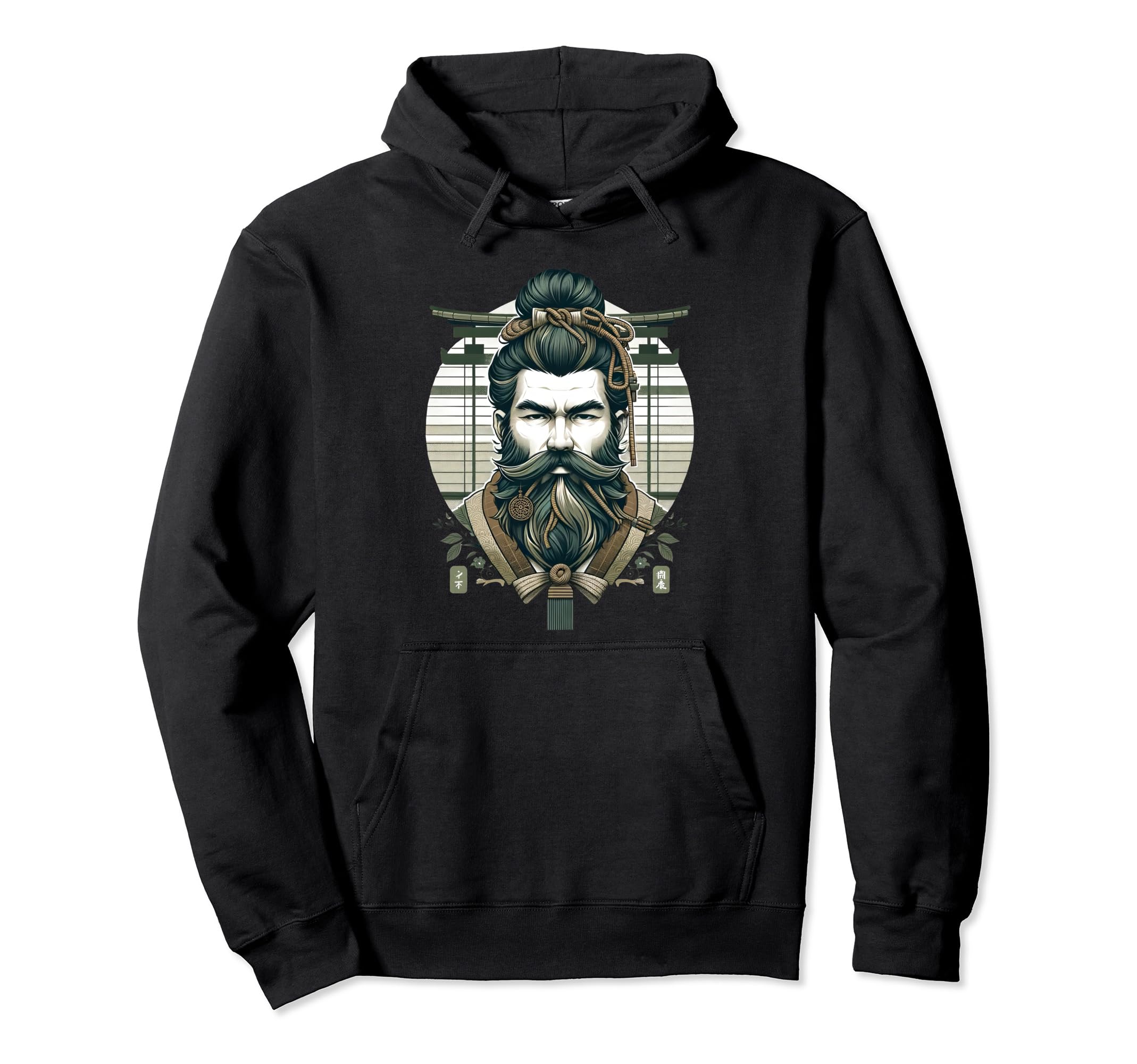 Japanese Bearded Dad Beard World Best Hoodie - Novelty Apparel Men Women - T-Shirt, Sweatshirt, Hoodie