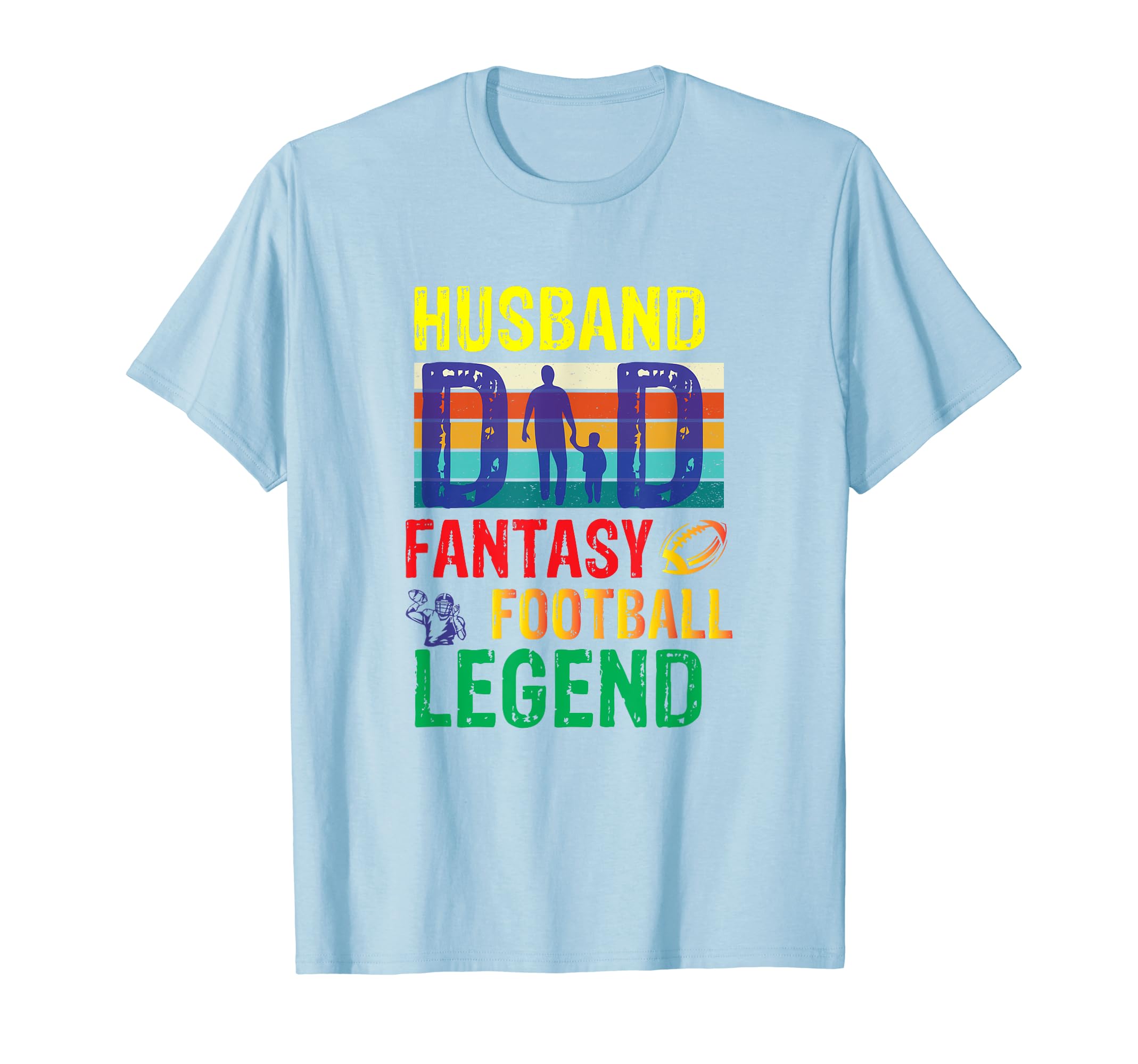 Mens Husband Dad Fantasy Football Legend T-Shirt - Graphic Print Men Women - T-Shirt, Sweatshirt, Hoodie
