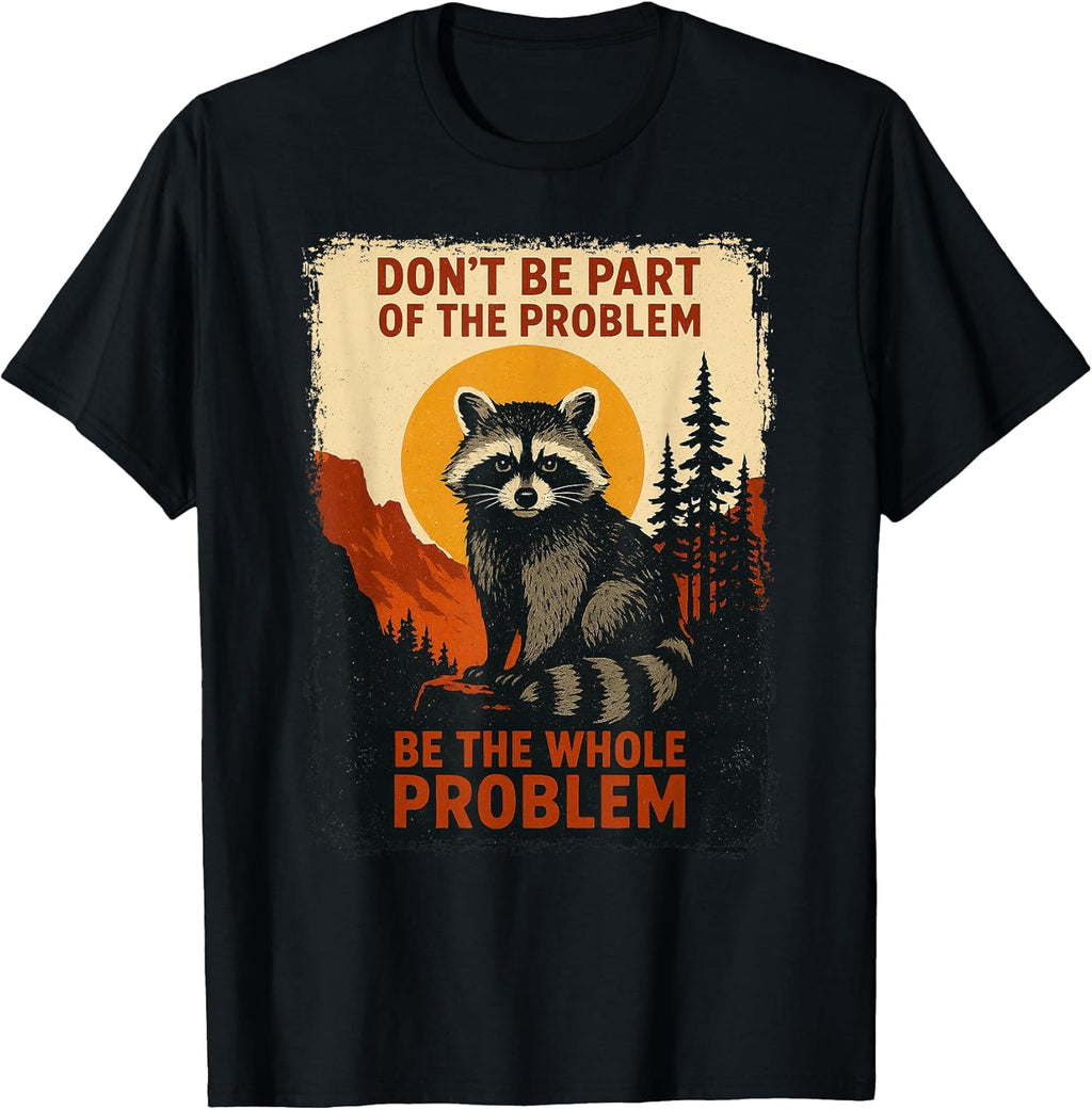 Funny Raccoon Nature Wildlife Outdoor Graphic - Adult & Kids T-Shirts, Sweatshirts & Hoodies apparel design preview 1