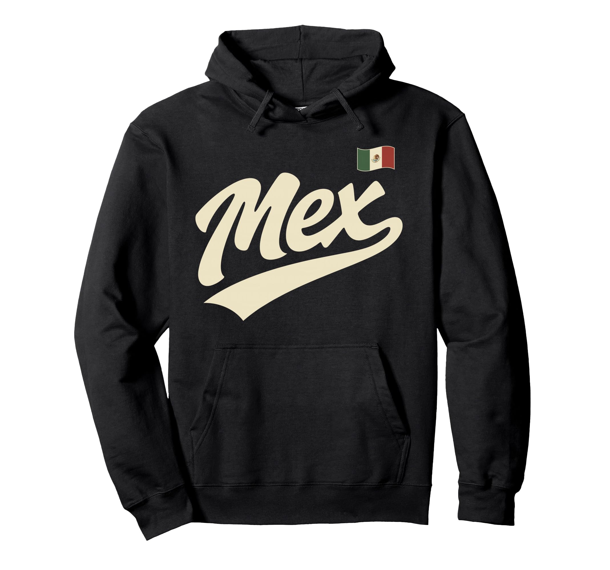 Mexico Script Fan Hoodie - Minimalist Print for Adults - T-Shirt, Sweatshirt, Hoodie