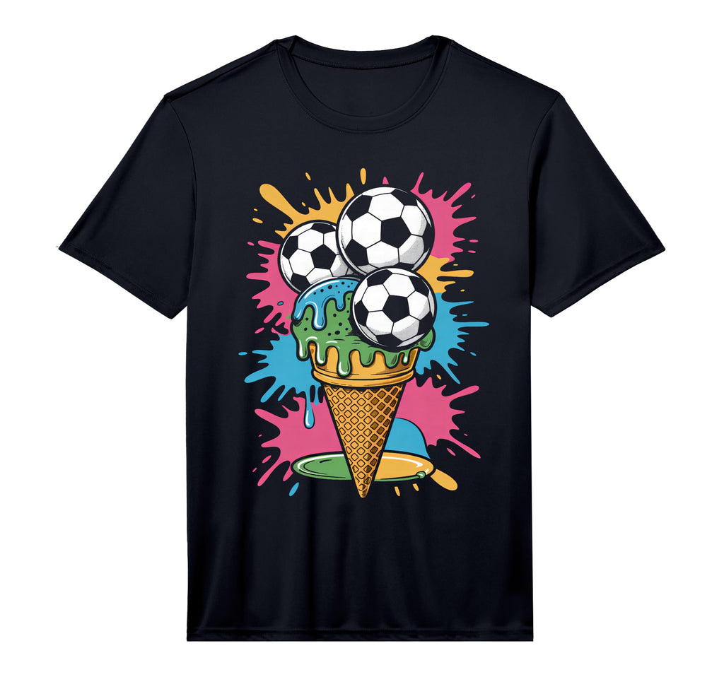 Ice Cream Colorful Soccer Fan T-Shirt - Fun Novelty Design for Adults - T-Shirt, Sweatshirt, Hoodie