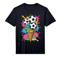 Ice Cream Colorful Soccer Fan T-Shirt - Fun Novelty Design for Adults - T-Shirt, Sweatshirt, Hoodie