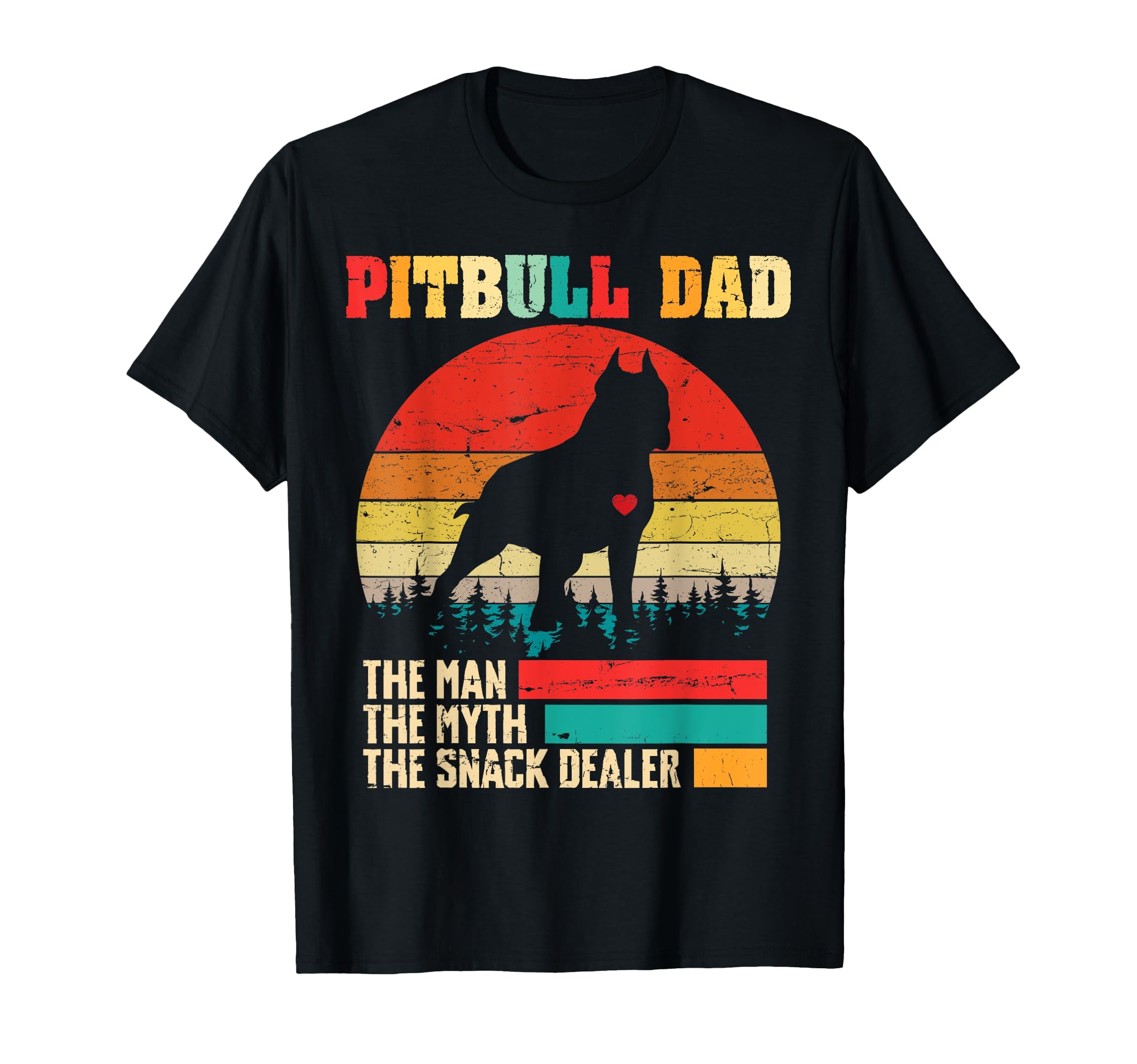 Pitbull Dad Myth Snack Dealer Funny Dog T-Shirt - Streetwear Style Unisex - T-Shirt, Sweatshirt, Hoodie