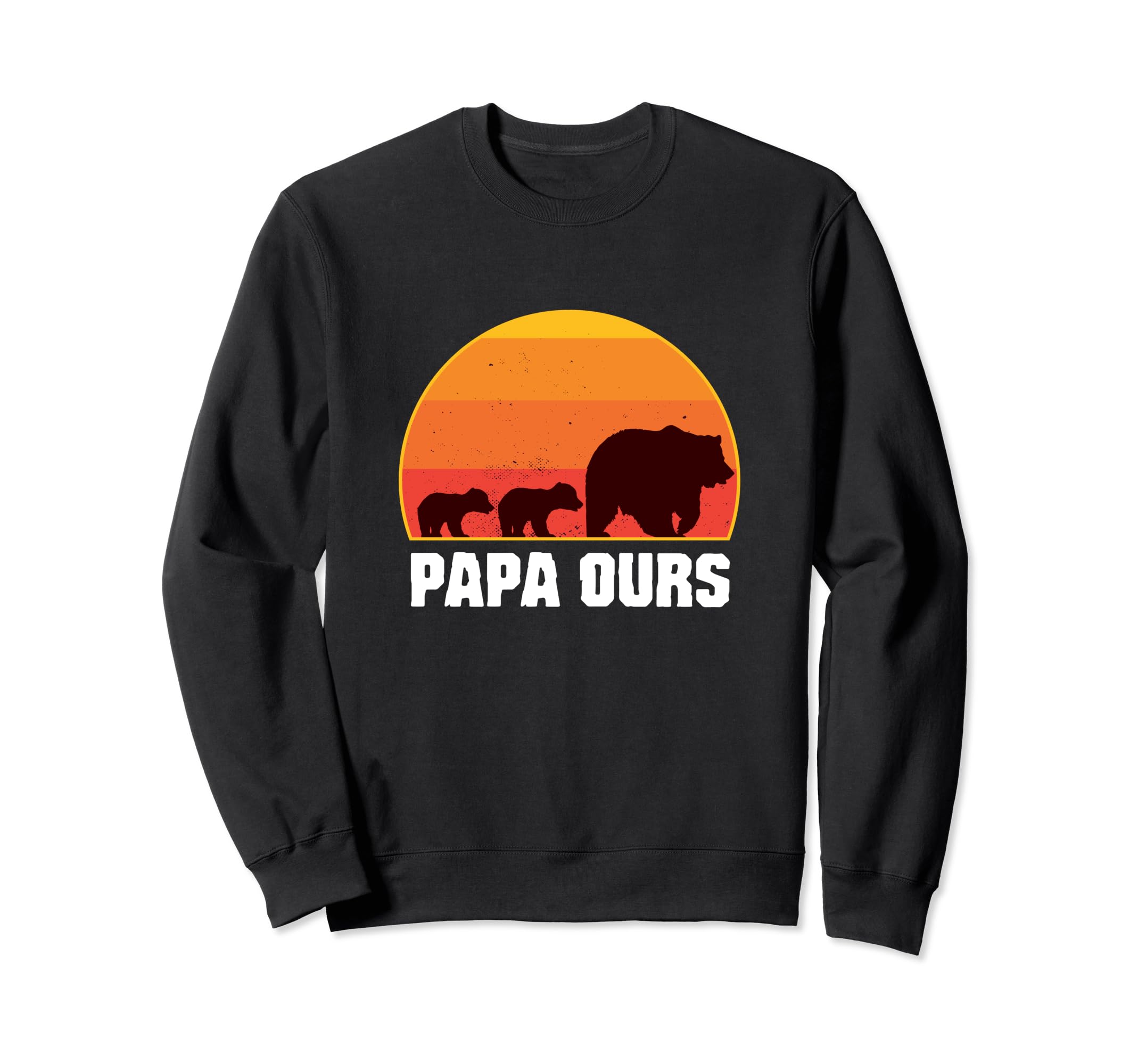 French Papa Bear Dad Twins Papa Sweatshirt - Custom Art Print for Adults - T-Shirt, Sweatshirt, Hoodie