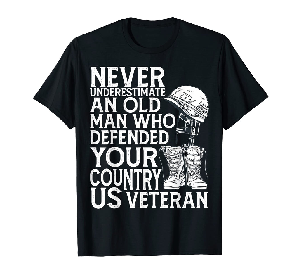 Mens Army Veteran Proud Veteran T-Shirt - Minimalist Print Men Women - T-Shirt, Sweatshirt, Hoodie