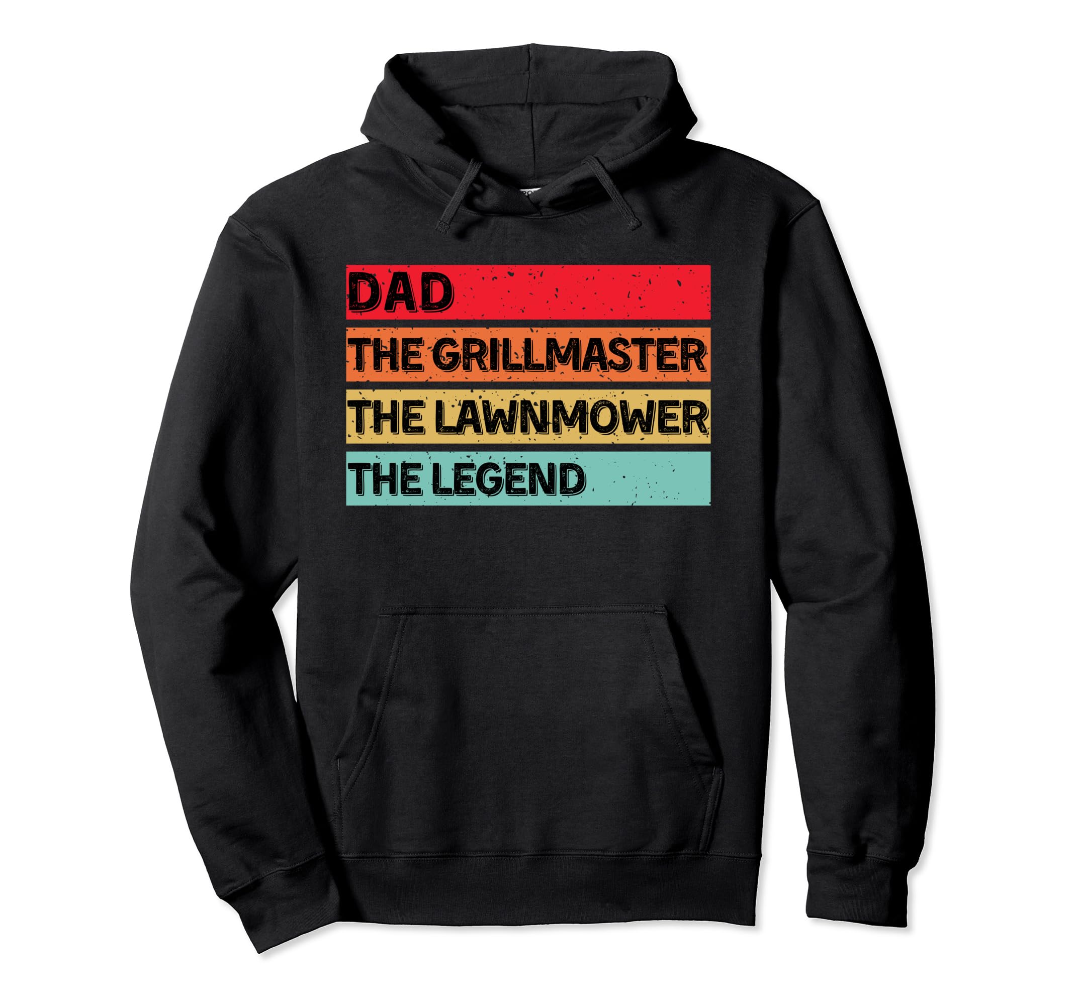 Dad Grillmaster Lawnmower Legend Hoodie - Fun Novelty Design for Adults - T-Shirt, Sweatshirt, Hoodie