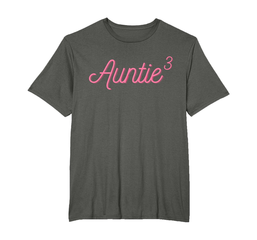 Auntie 3 Cubed Aunt Three 3 Nieces T-Shirt - Custom Art Print Men Women - T-Shirt, Sweatshirt, Hoodie
