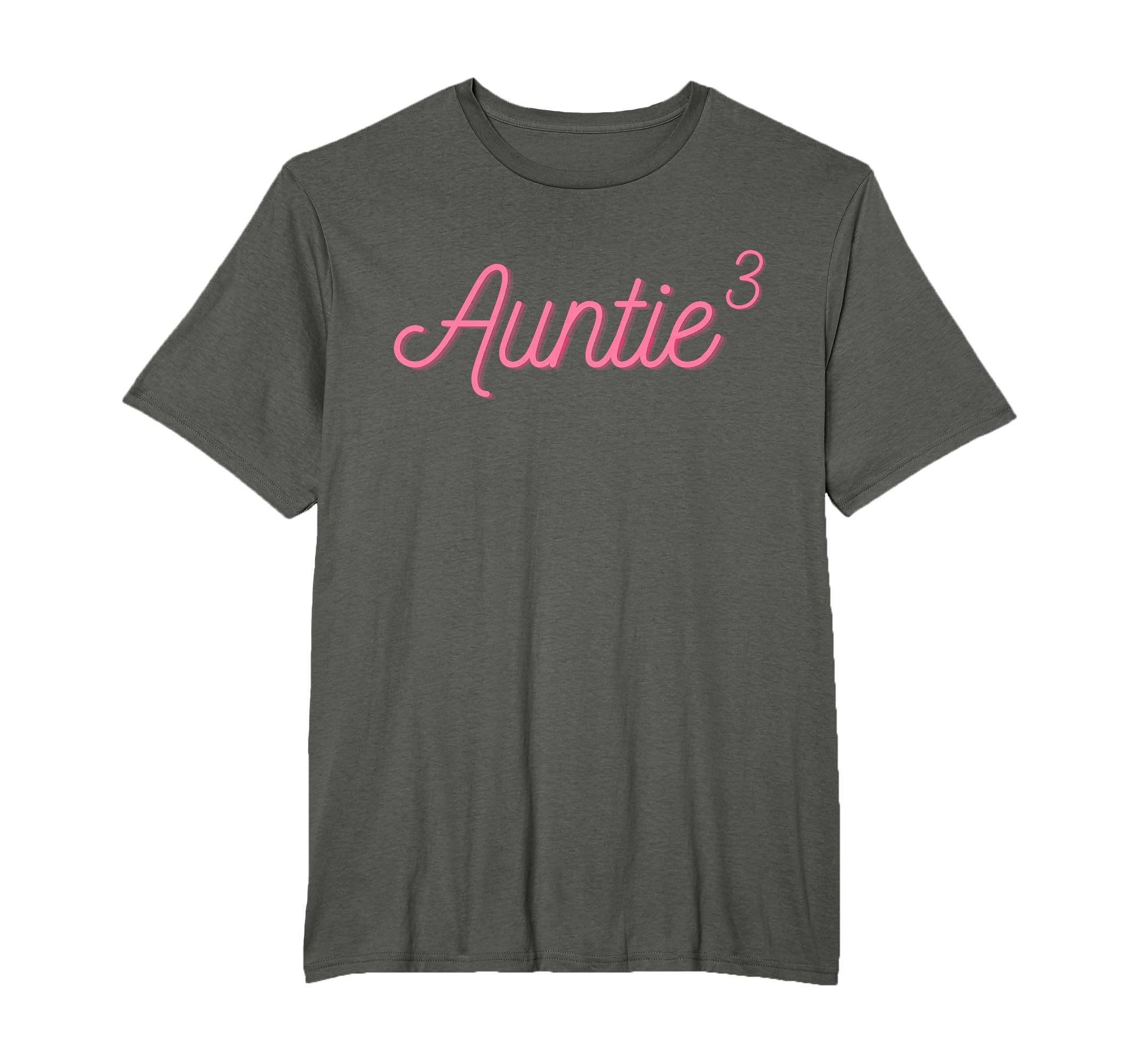 Auntie 3 Cubed Aunt Three 3 Nieces T-Shirt - Custom Art Print Men Women - T-Shirt, Sweatshirt, Hoodie