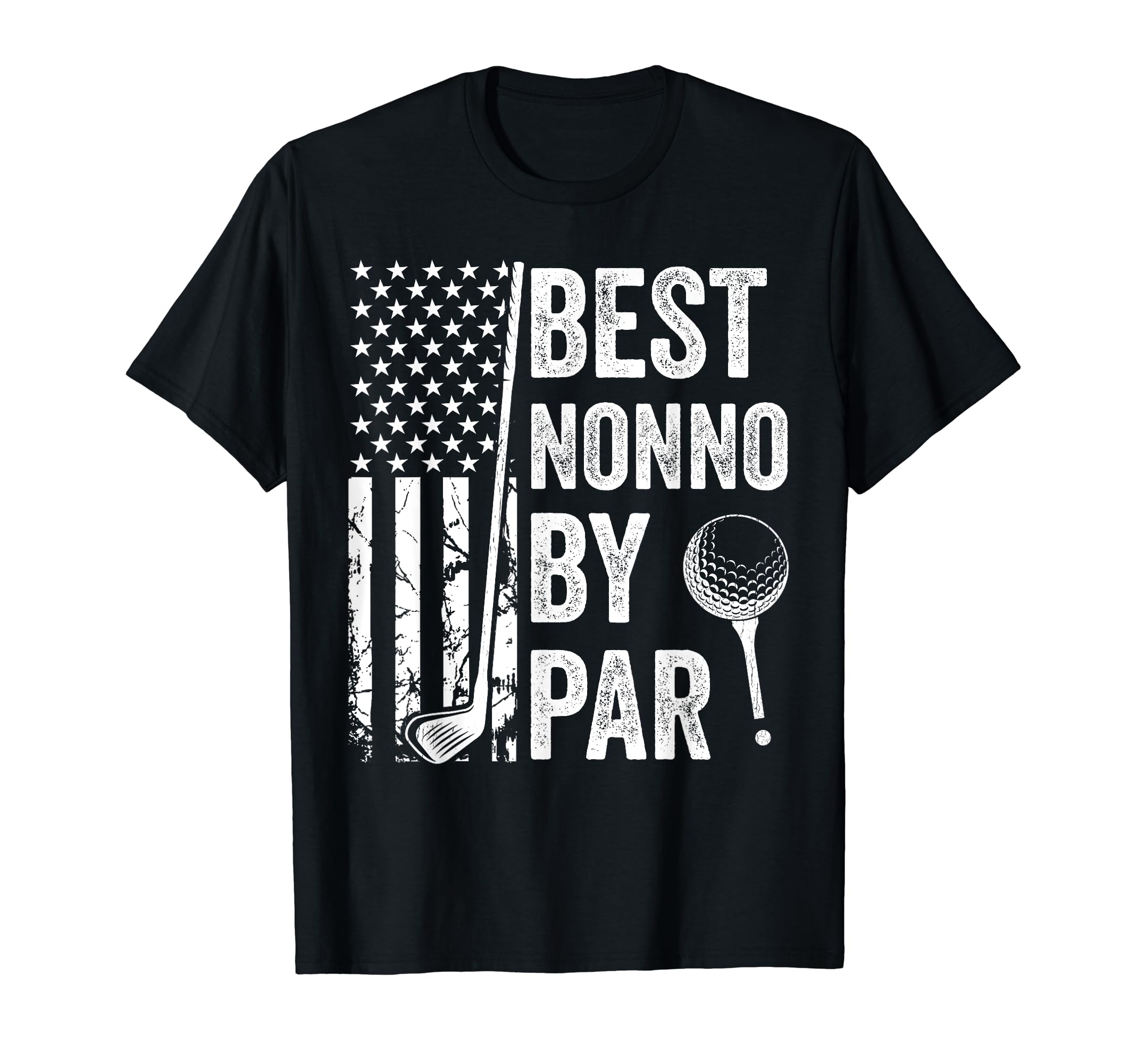 Best Nonno Par Usa Flag Golf Fathers T-Shirt - Minimalist Print for Adults - T-Shirt, Sweatshirt, Hoodie