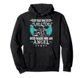 God Made My Dad Angel Truck Driver Hoodie - Custom Art Print Unisex - T-Shirt, Sweatshirt, Hoodie