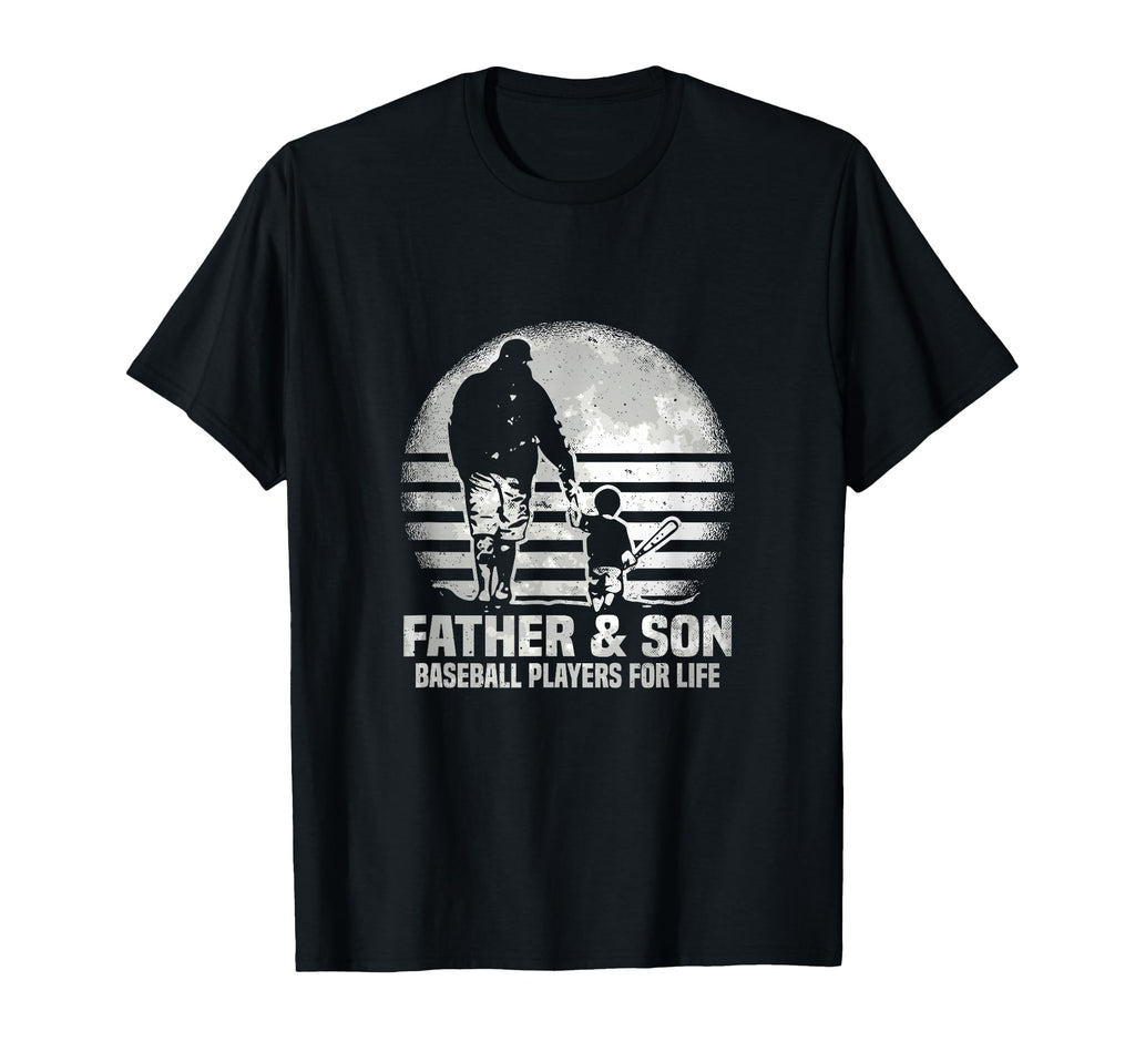Father And Son Baseball Matching Dad T-Shirt - Minimalist Print for Adults - T-Shirt, Sweatshirt, Hoodie