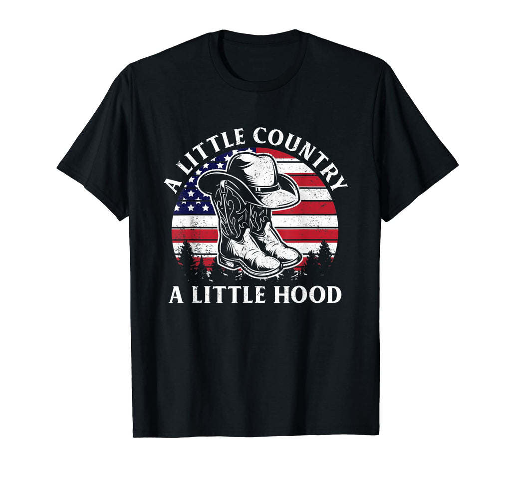 Little Country Little Hood Cowboy Hat T-Shirt - Minimalist Print Men Women - T-Shirt, Sweatshirt, Hoodie