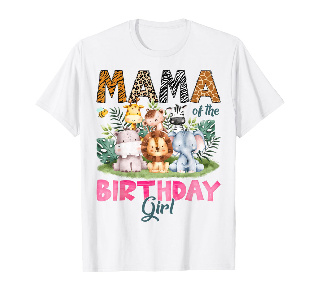 Mama Birthday Safari Jungle Animal Lover T-Shirt - Aesthetic Graphic Unisex - T-Shirt, Sweatshirt, Hoodie