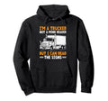 Trucker Driving Dad Trucker Father Truck Hoodie - Graphic Print Men Women - T-Shirt, Sweatshirt, Hoodie