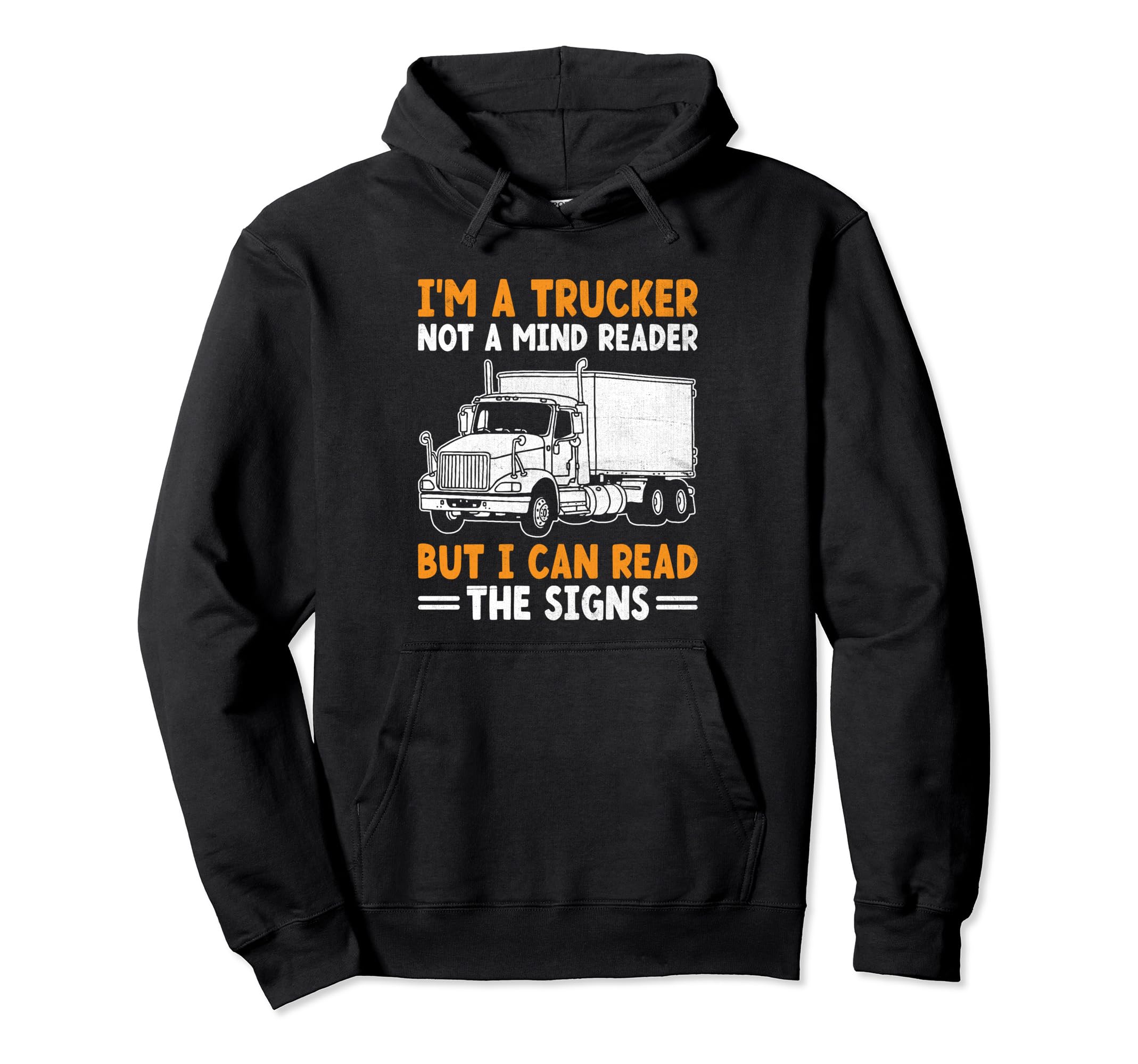 Trucker Driving Dad Trucker Father Truck Hoodie - Graphic Print Men Women - T-Shirt, Sweatshirt, Hoodie