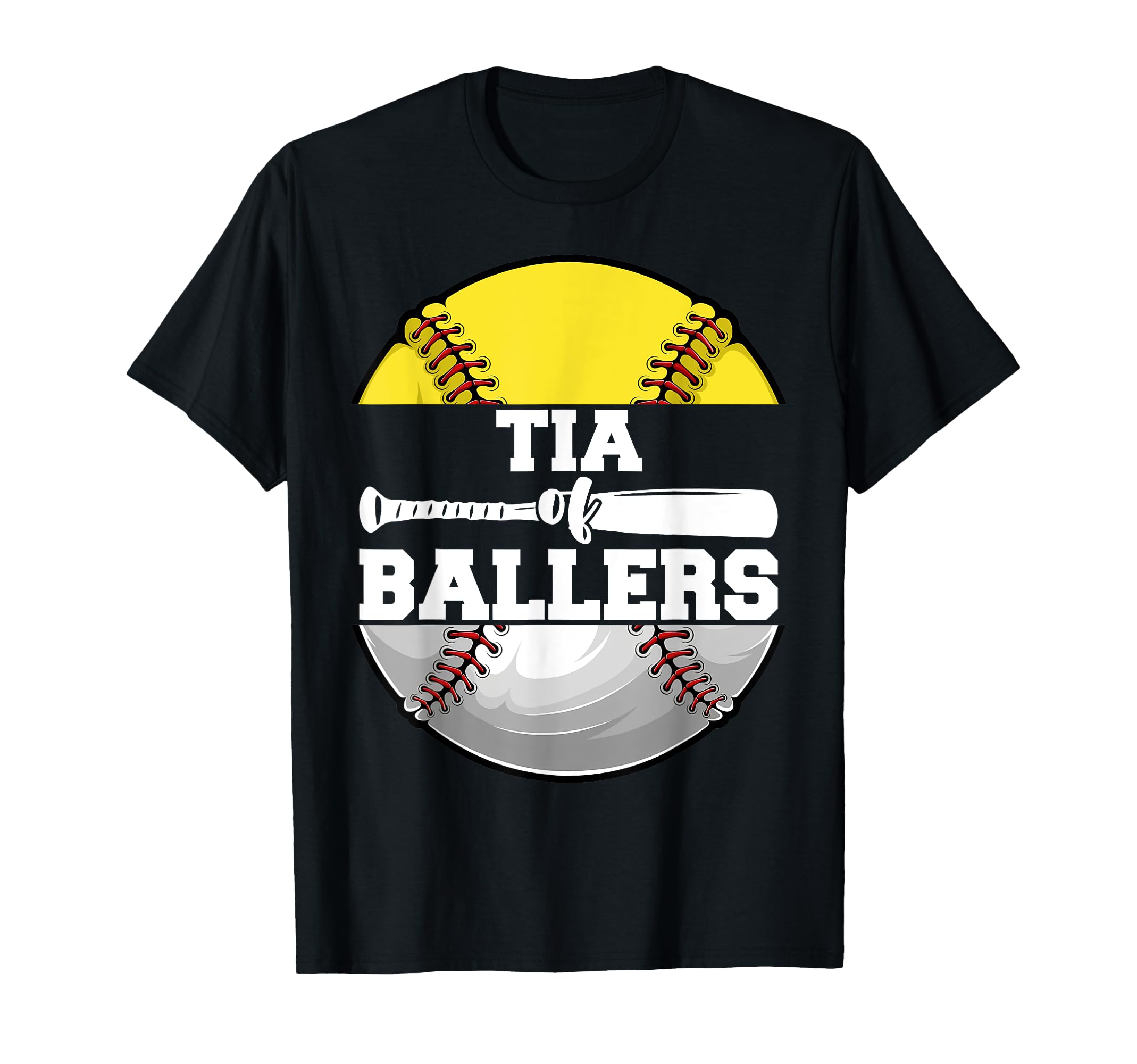Tia Ballers Funny Softball Baseball Aunt T-Shirt - Aesthetic Graphic Unisex - T-Shirt, Sweatshirt, Hoodie