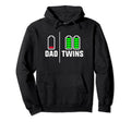 Tired Twin Dad Low Battery Full Hoodie - Fun Novelty Design for Adults - T-Shirt, Sweatshirt, Hoodie
