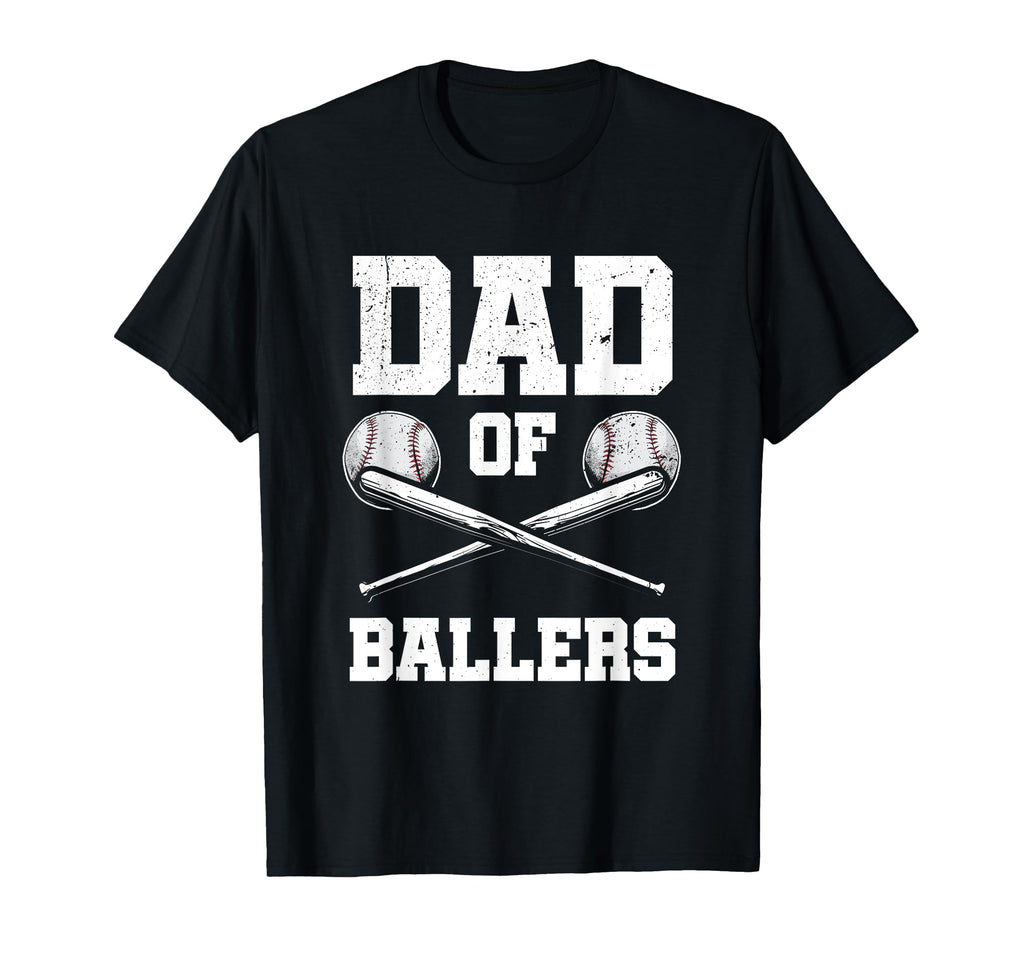 Dad Ballers Baseball Baseball Dad T-Shirt - Custom Art Print for Adults - T-Shirt, Sweatshirt, Hoodie
