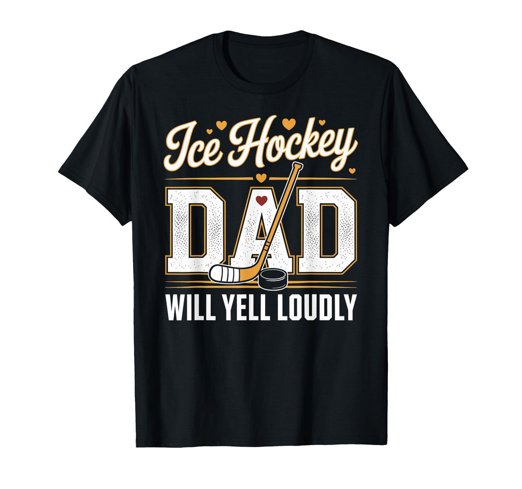 Ice Hockey Dad Fathers Day Hoodie - Trendy Graphic Men Women - T-Shirt, Sweatshirt, Hoodie