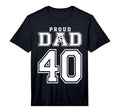 Number 40 Custom Proud Soccer Futbol T-Shirt - Graphic Print for Adults - T-Shirt, Sweatshirt, Hoodie