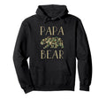 Papa Bear Camo I Family Matching Camo Hoodie - Fun Novelty Design Men Women - T-Shirt, Sweatshirt, Hoodie
