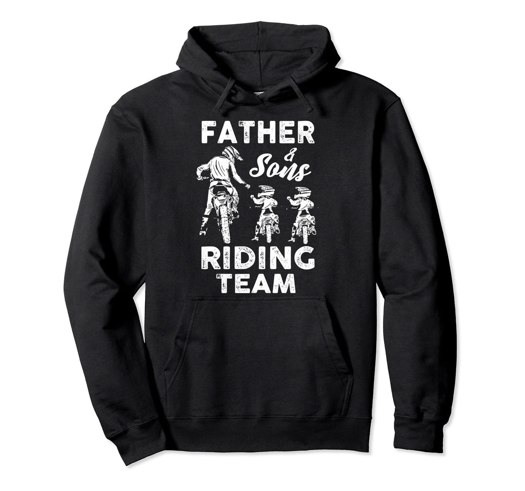 Motocross Father And Sons Dirt Hoodie - Casual Everyday Wear for Adults - T-Shirt, Sweatshirt, Hoodie