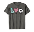 Peace Love Soccer Soccer Lover Football T-Shirt - Unique Graphic Unisex - T-Shirt, Sweatshirt, Hoodie