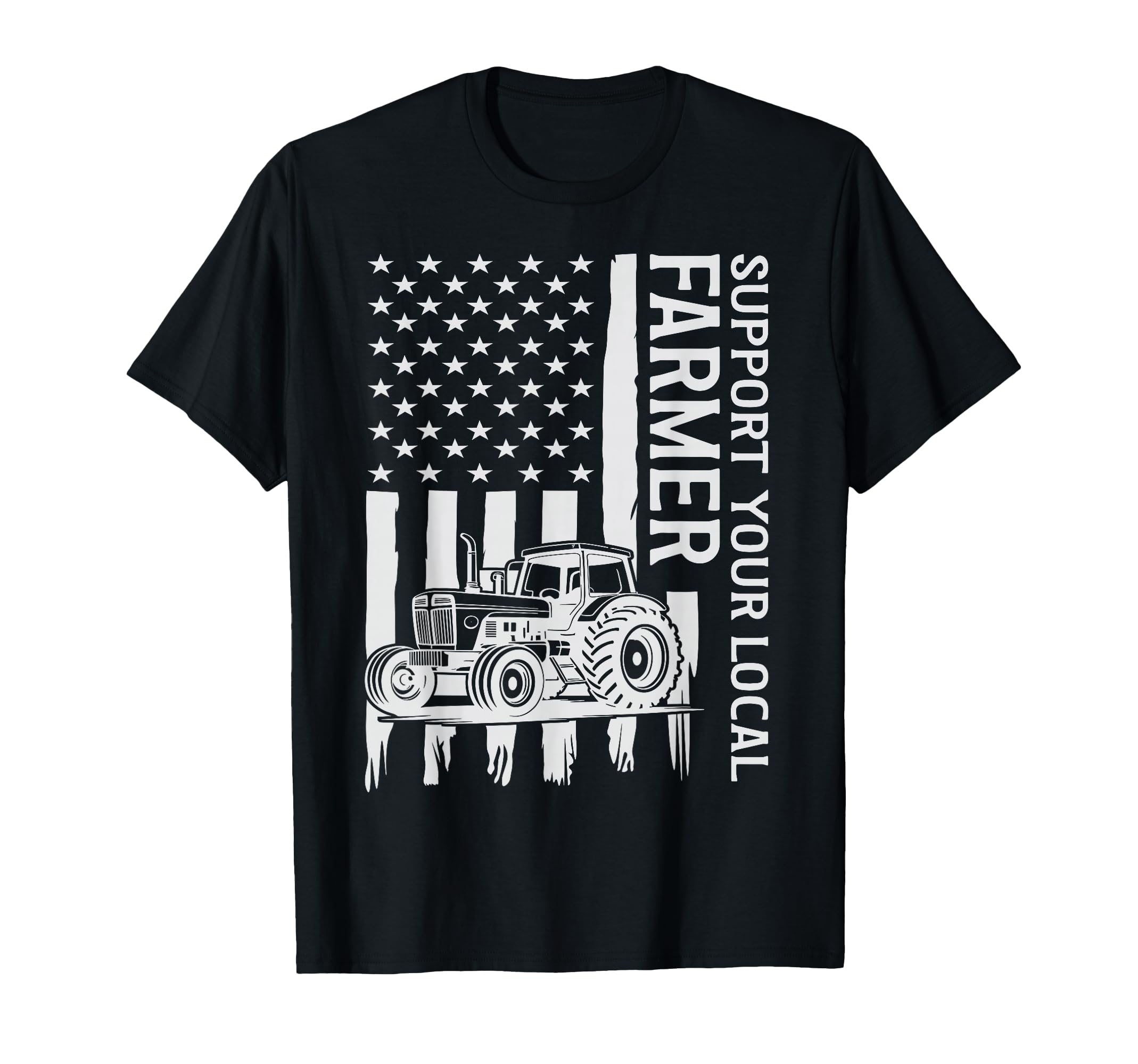 Patriot Farming Tractor Usa Flag Farmer T-Shirt - Novelty Apparel Unisex - T-Shirt, Sweatshirt, Hoodie