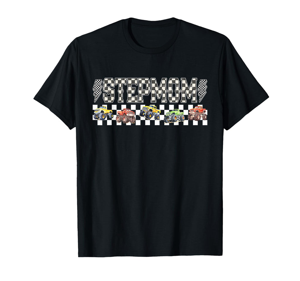 Stepmom Monster Truck Family T-Shirt - Casual Everyday Wear for Adults - T-Shirt, Sweatshirt, Hoodie