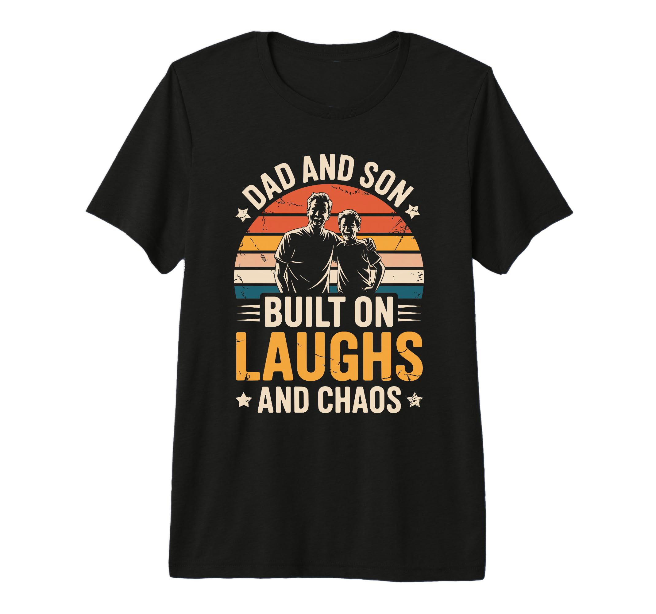 Dad And Son Built Laughs And Chaos Father T-Shirt - Trendy Graphic Unisex - T-Shirt, Sweatshirt, Hoodie