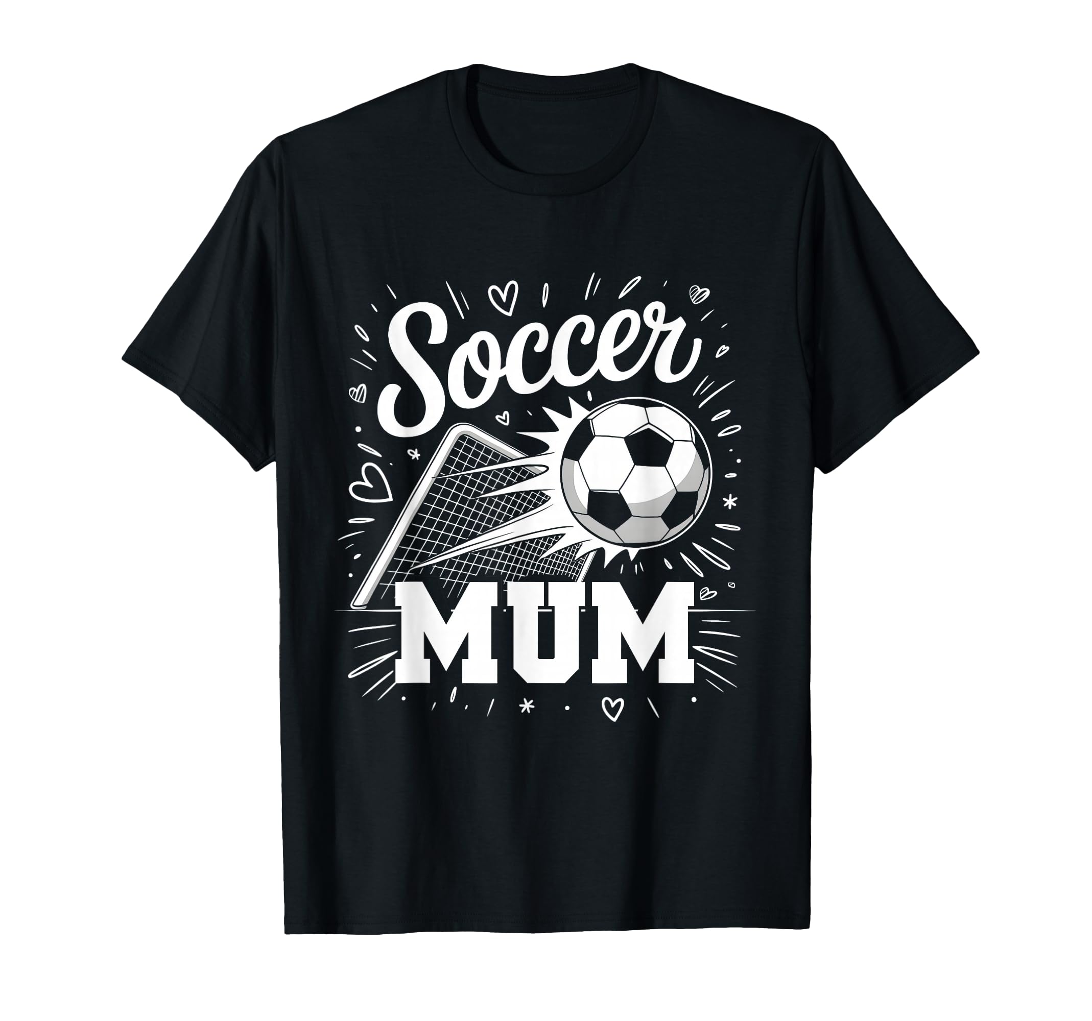 Soccer Mum Heart Family Mothers Day T-Shirt - Novelty Apparel Men Women - T-Shirt, Sweatshirt, Hoodie