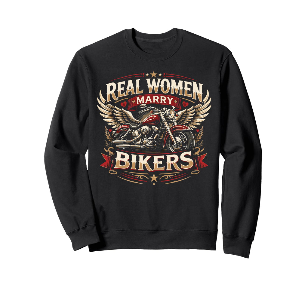 Motorcycle Biker Husband Wife Sweatshirt - Streetwear Style Men Women - T-Shirt, Sweatshirt, Hoodie