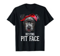 Pitbull Resting Pit Face Funny Pitbull T-Shirt - Unique Graphic Unisex - T-Shirt, Sweatshirt, Hoodie