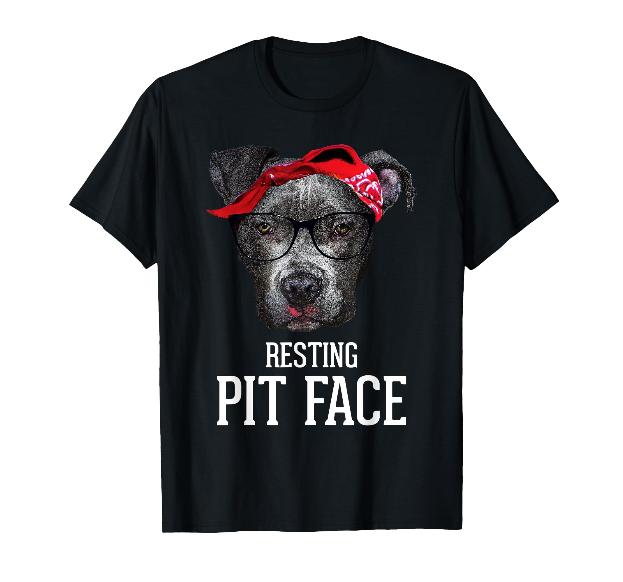 Pitbull Resting Pit Face Funny Pitbull T-Shirt - Unique Graphic Unisex - T-Shirt, Sweatshirt, Hoodie