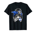 Messy Bun Hair Israeli Soccer Israel T-Shirt - Trendy Graphic for Adults - T-Shirt, Sweatshirt, Hoodie